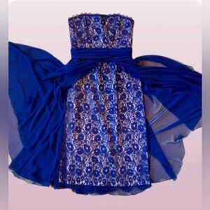 Ricki Lang for Steven Stroller vintage strapless cocktail Dress